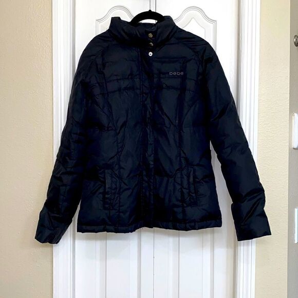 bebe Black Bubble Coat - Picture 1 of 5